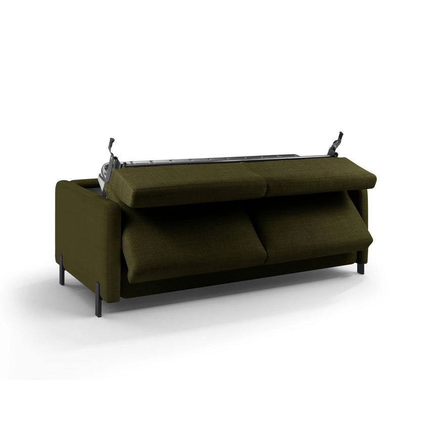 Gloria 3-Sitzer Sofa mit Schlaffunktion, ausklappbar, aus Strukturierter Stoff in Grün (Bjorn 77), 206x102 cm von Micadoni – Bild 4