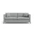 Gloria 3-Sitzer Sofa mit Schlaffunktion, ausklappbar, aus Strukturierter Stoff in Hellgrau (Bjorn 06), 206x102 cm von Micadoni – Bild 1