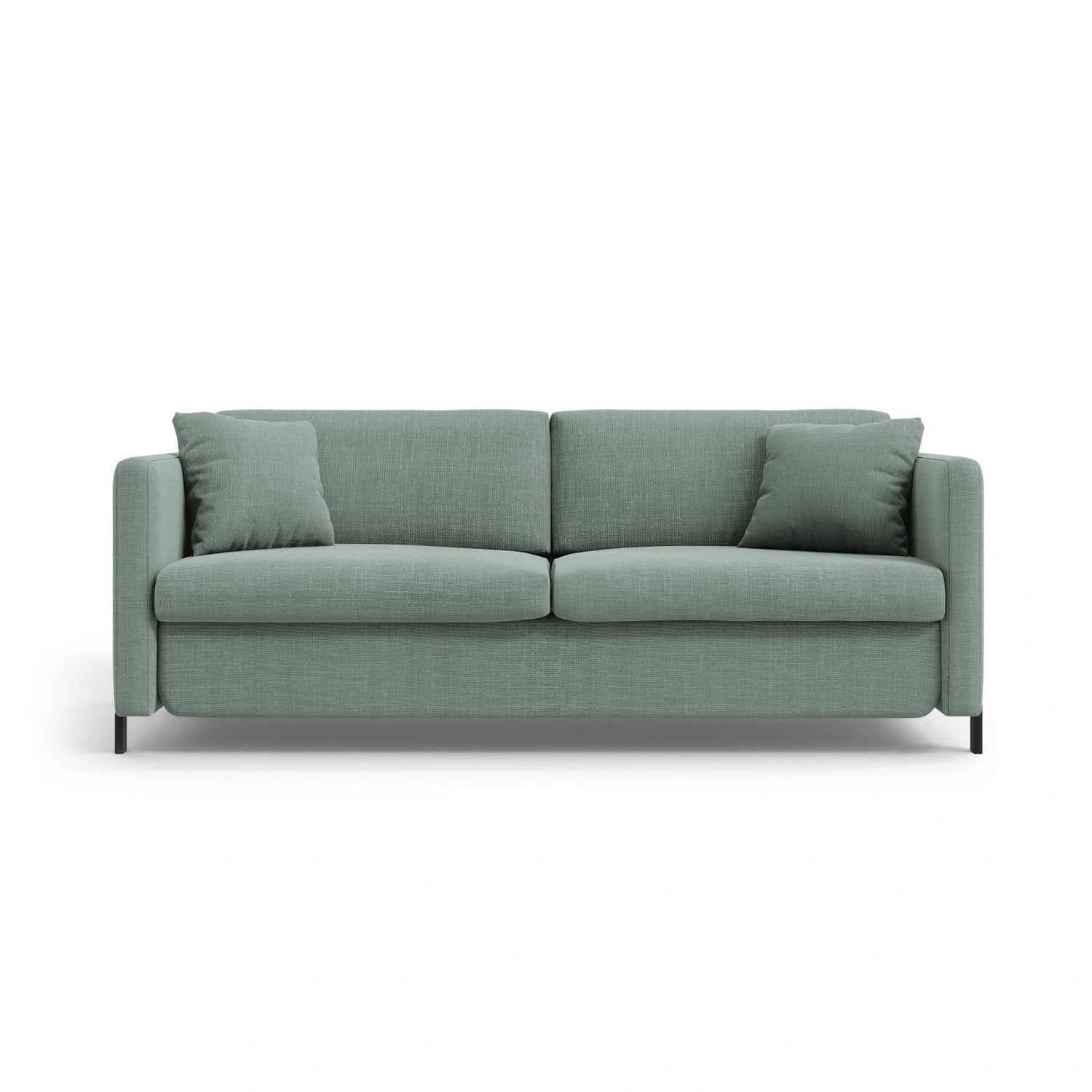 Gloria 3-Sitzer Sofa mit Schlaffunktion, ausklappbar, aus Strukturierter Stoff in Mint (Bjorn 71), 206x102 cm von Micadoni – Bild 1
