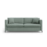 Gloria 3-Sitzer Sofa mit Schlaffunktion, ausklappbar, aus Strukturierter Stoff in Mint (Bjorn 71), 206x102 cm von Micadoni – Bild 1