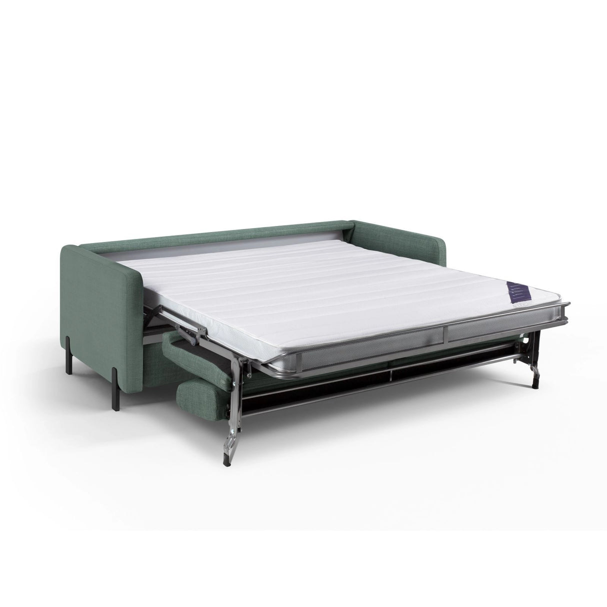 Gloria 3-Sitzer Sofa mit Schlaffunktion, ausklappbar, aus Strukturierter Stoff in Mint (Bjorn 71), 206x102 cm von Micadoni – Bild 2