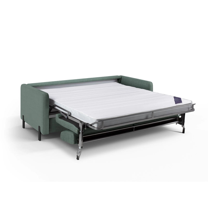 Gloria 3-Sitzer Sofa mit Schlaffunktion, ausklappbar, aus Strukturierter Stoff in Mint (Bjorn 71), 206x102 cm von Micadoni – Bild 2