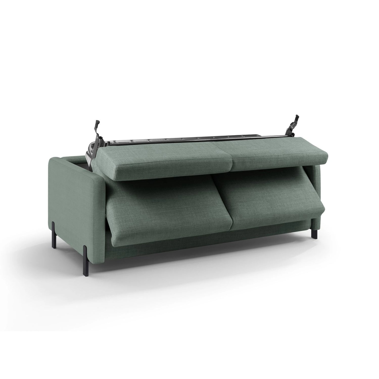 Gloria 3-Sitzer Sofa mit Schlaffunktion, ausklappbar, aus Strukturierter Stoff in Mint (Bjorn 71), 206x102 cm von Micadoni – Bild 4