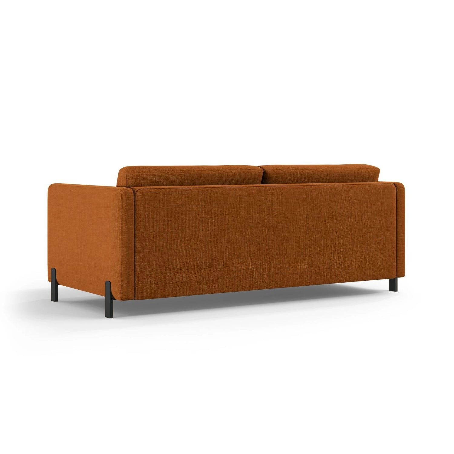 Gloria 3-Sitzer Sofa mit Schlaffunktion, ausklappbar, aus Strukturierter Stoff in Ziegel (Bjorn 42), 206x102 cm von Micadoni – Bild 3