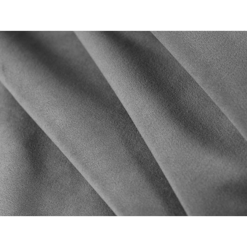 Gloria 4-Sitzer Ecksofa mit Schlaffunktion und Bettkasten, Rechte Seite, aus Samt in Grau (Salvador 17), 266x170 cm von Micadoni – Bild 6