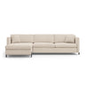 Gloria 5-Sitzer Ecksofa mit Schlaffunktion und Bettkasten, Linke Seite, aus Samt oder Strukturstoff, 286x170 cm von Micadoni – Bild 1