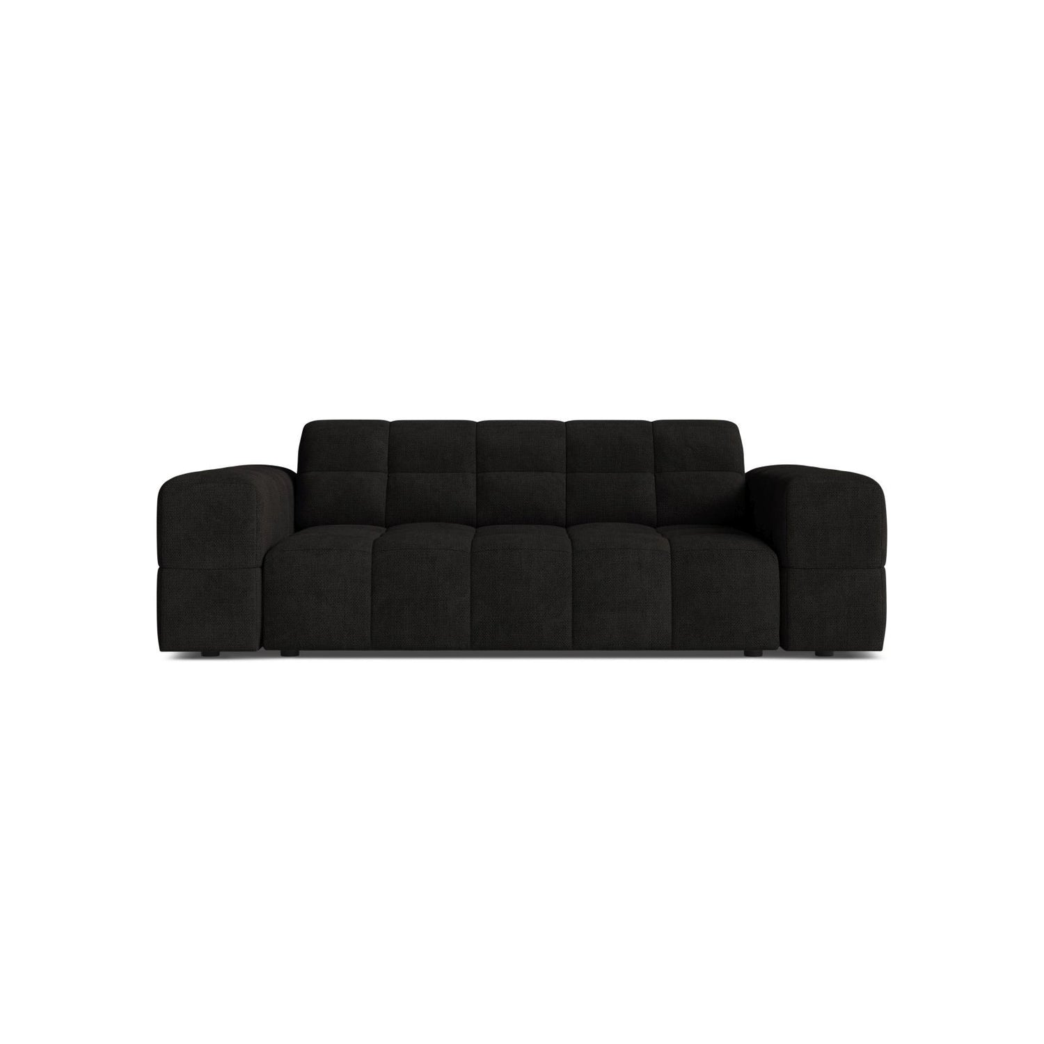 Jennifer 2-Sitzer Sofa aus Chenille in Anthrazit (Eden 21 Black), 178x102 cm von Micadoni – Bild 1
