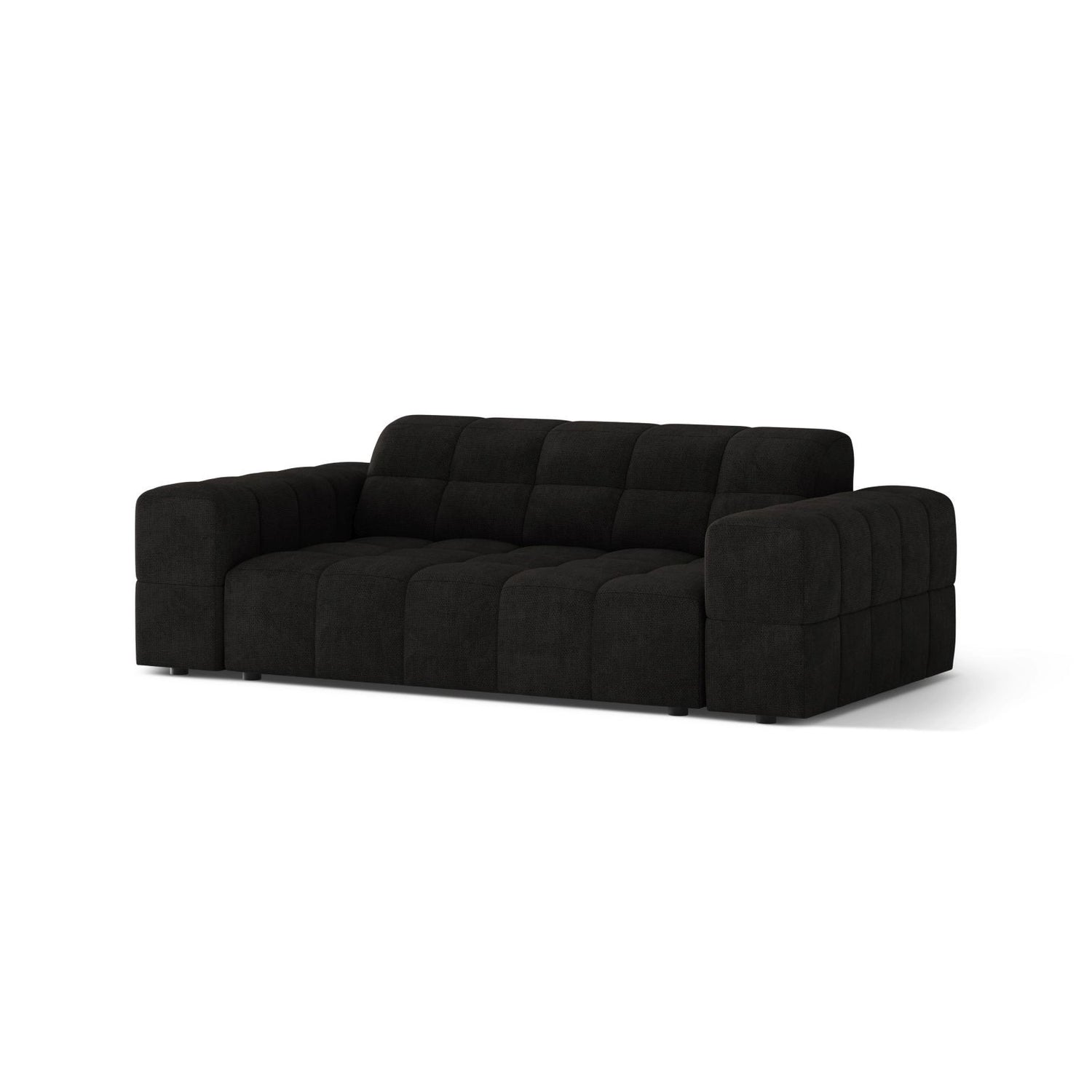 Jennifer 2-Sitzer Sofa aus Chenille in Anthrazit (Eden 21 Black), 178x102 cm von Micadoni – Bild 3