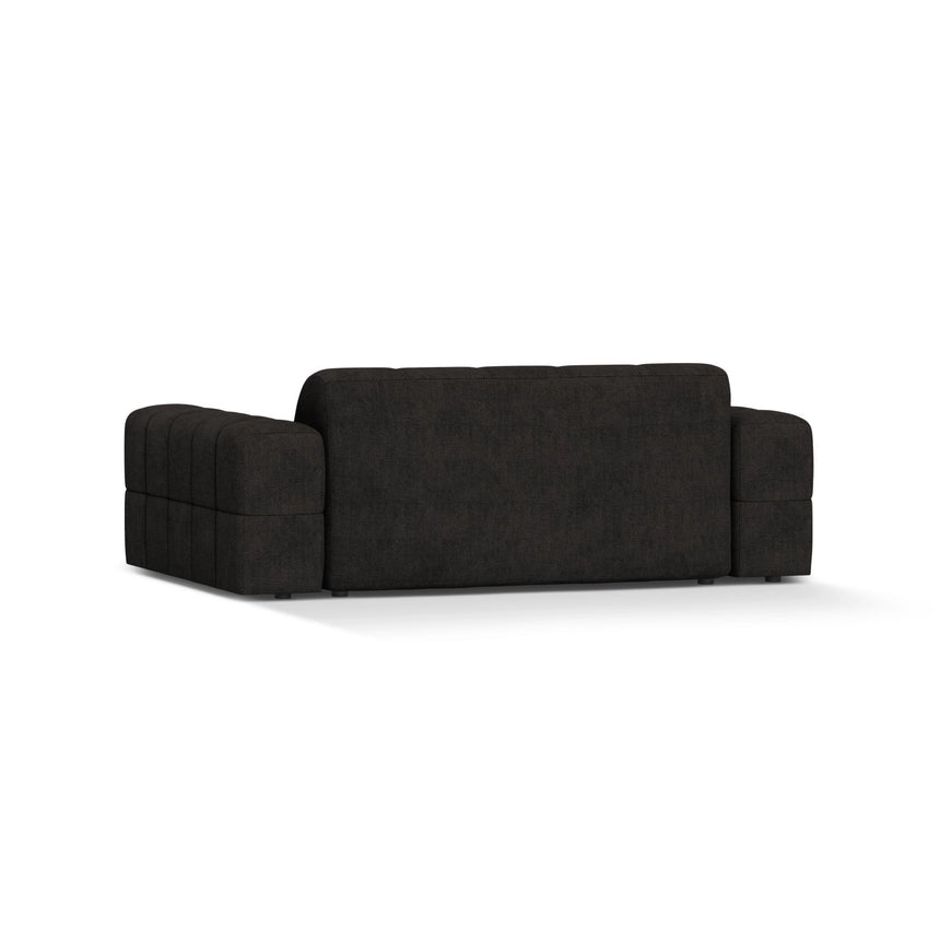 Jennifer 2-Sitzer Sofa aus Chenille in Anthrazit (Eden 21 Black), 178x102 cm von Micadoni – Bild 4