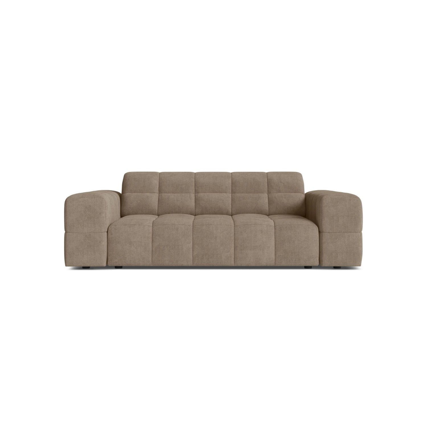 Jennifer 2-Sitzer Sofa aus Chenille in Dunkelbeige (Eden 4 Beige), 178x102 cm von Micadoni – Bild 1