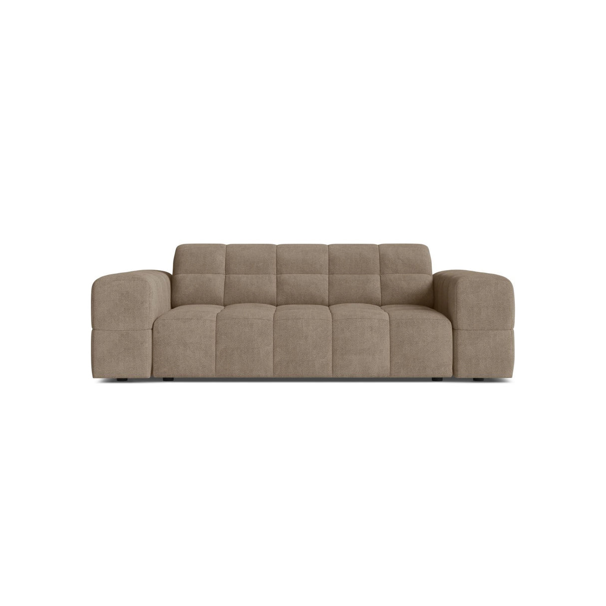 Jennifer 2-Sitzer Sofa aus Chenille in Dunkelbeige (Eden 4 Beige), 178x102 cm von Micadoni – Bild 1