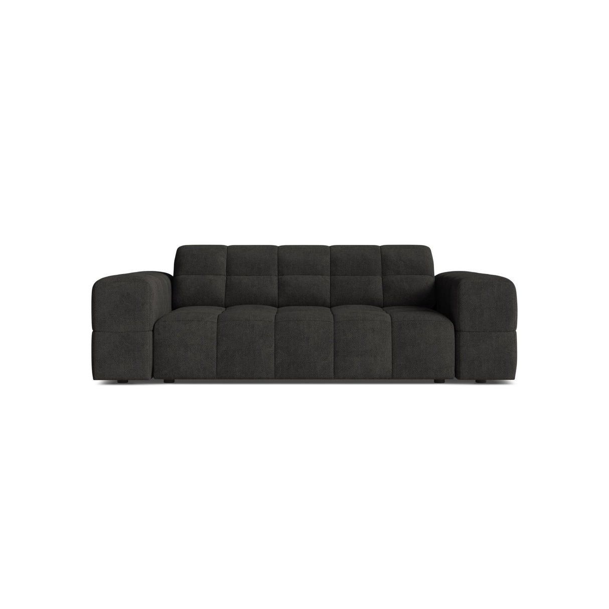 Jennifer 2-Sitzer Sofa aus Chenille in Dunkelgrau (Eden 20 Graphite), 178x102 cm von Micadoni – Bild 1