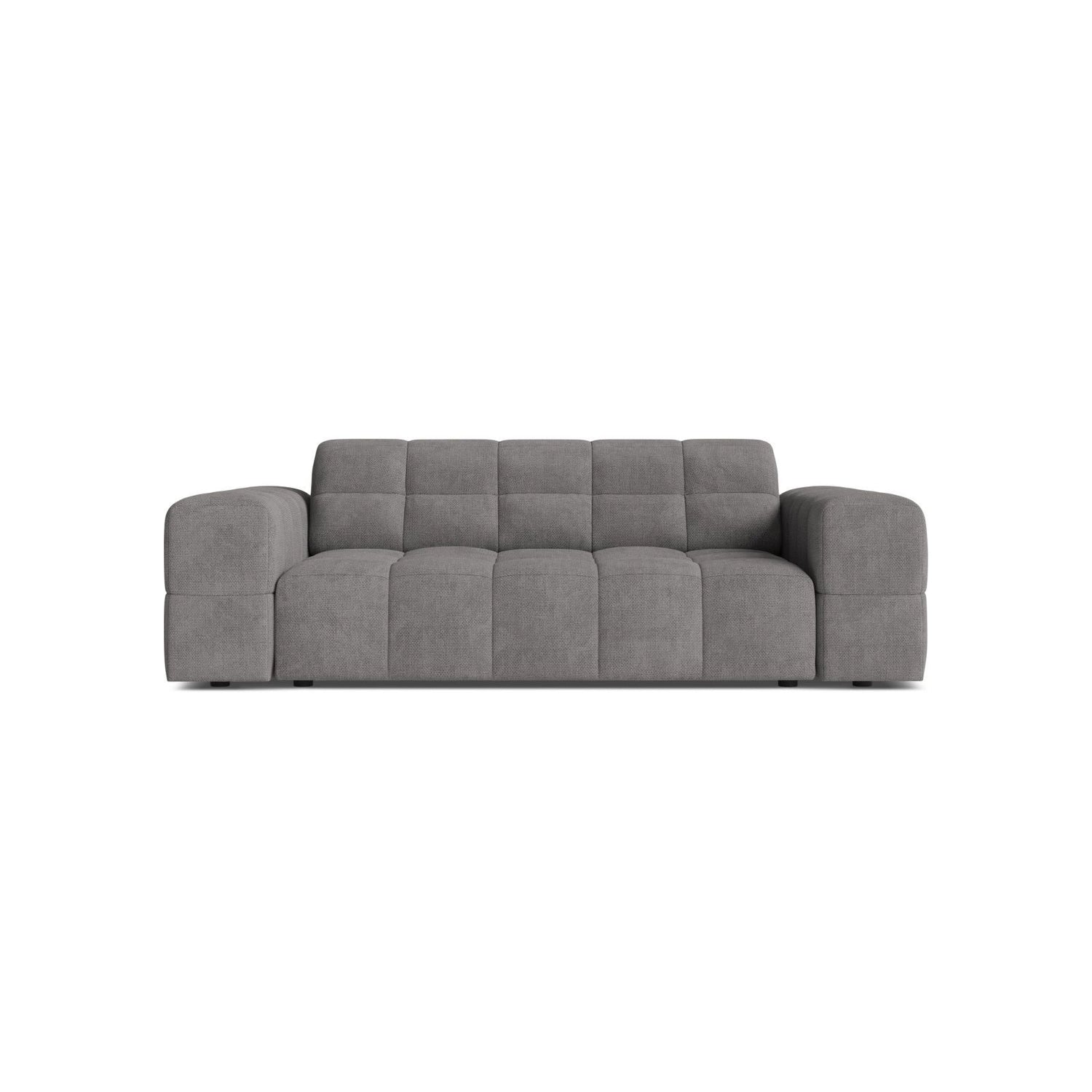 Jennifer 2-Sitzer Sofa aus Chenille in Hellgrau (Eden 18 Grey), 178x102 cm von Micadoni – Bild 1