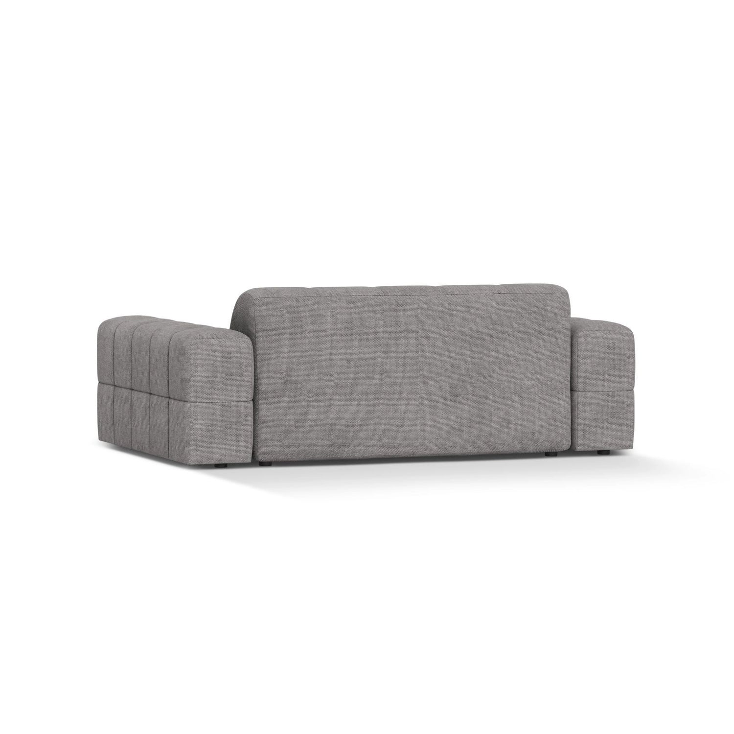 Jennifer 2-Sitzer Sofa aus Chenille in Hellgrau (Eden 18 Grey), 178x102 cm von Micadoni – Bild 4