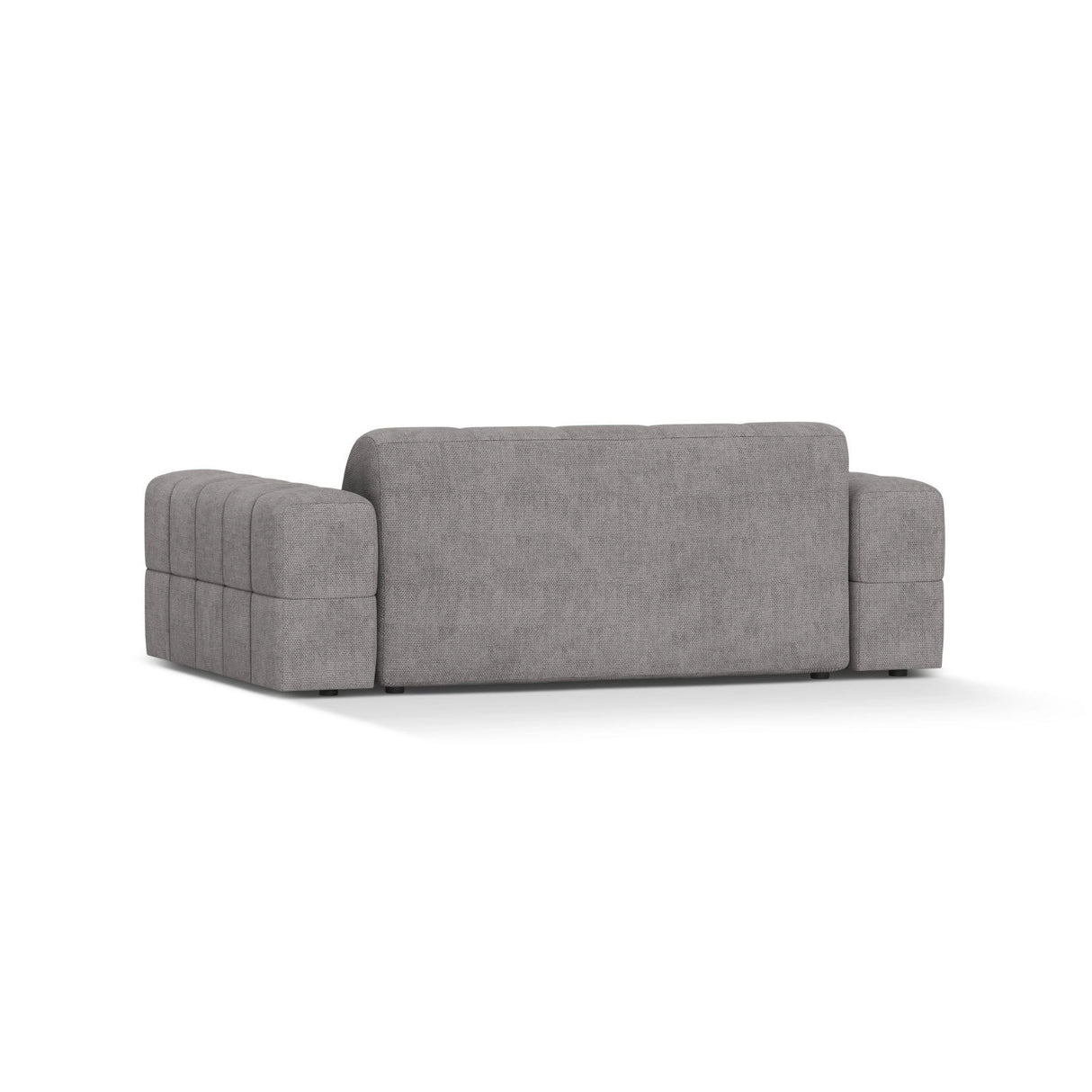 Jennifer 2-Sitzer Sofa aus Chenille in Hellgrau (Eden 18 Grey), 178x102 cm von Micadoni – Bild 4