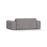 Jennifer 2-Sitzer Sofa aus Chenille in Hellgrau (Eden 18 Grey), 178x102 cm von Micadoni – Bild 4