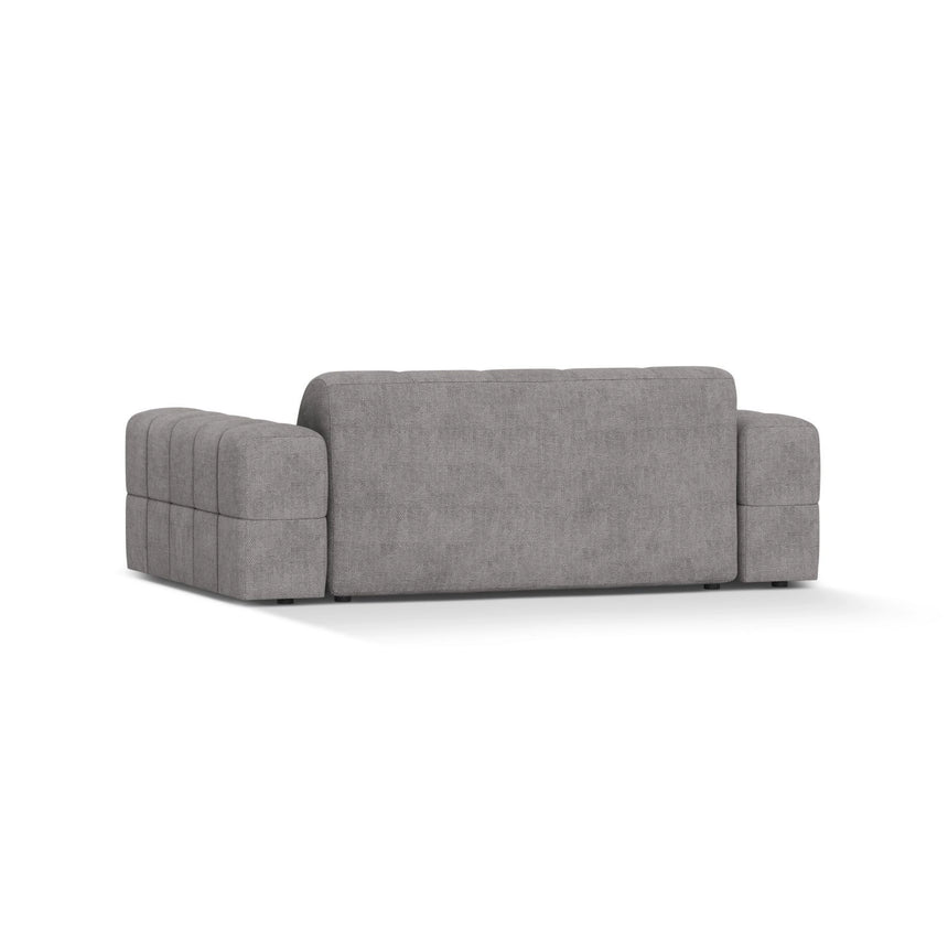 Jennifer 2-Sitzer Sofa aus Chenille in Hellgrau (Eden 18 Grey), 178x102 cm von Micadoni – Bild 4