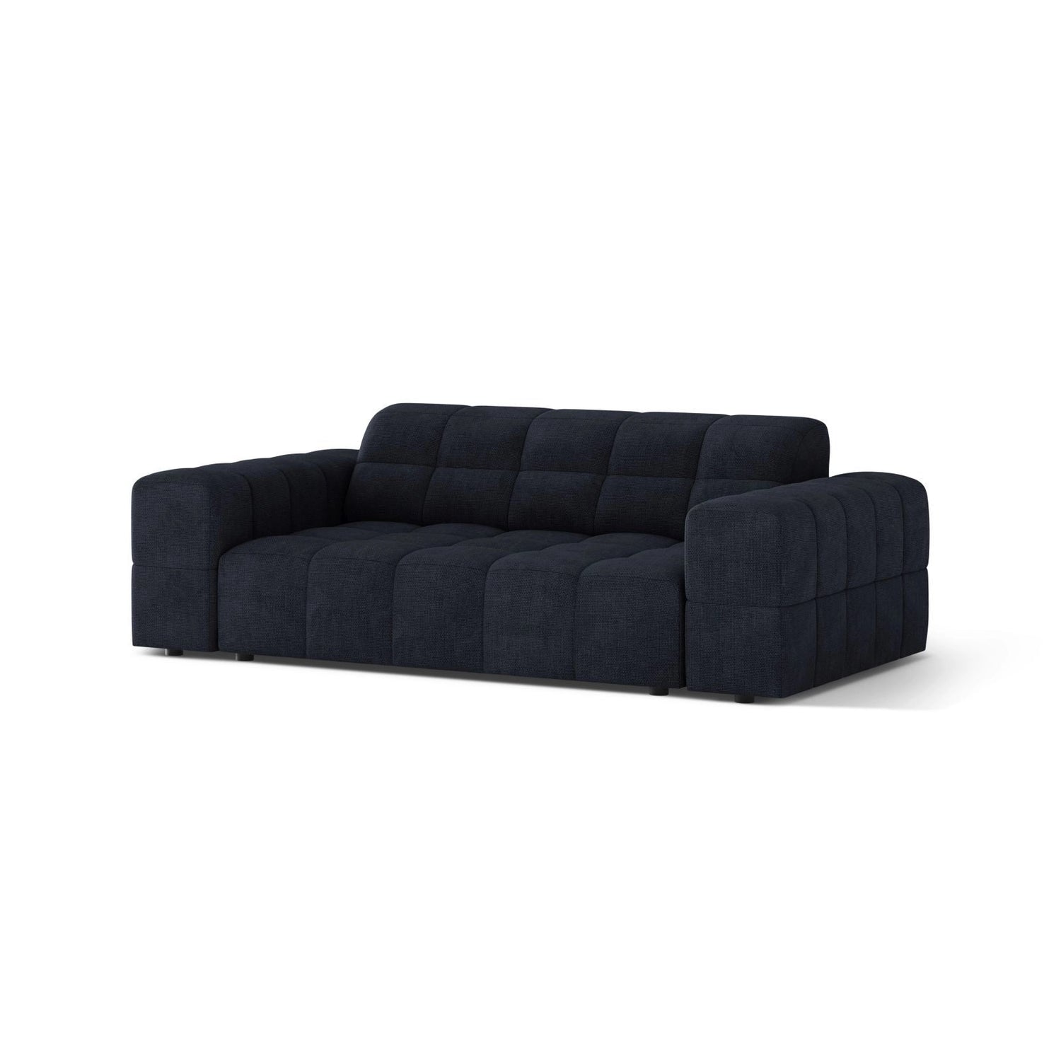 Jennifer 2-Sitzer Sofa aus Chenille in Marineblau (Eden 16 Deep Blue), 178x102 cm von Micadoni – Bild 3