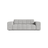 Jennifer 2-Sitzer Sofa aus Chenille in Silber (Eden 17 Silver), 178x102 cm von Micadoni – Bild 1