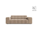 Jennifer 2-Sitzer Sofa aus Samt in Beige (Venus 2928), 178x102 cm von Micadoni – Bild 1