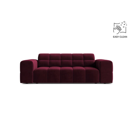 Jennifer 2-Sitzer Sofa aus Samt in Burgundy (Venus 2932), 178x102 cm von Micadoni – Bild 1