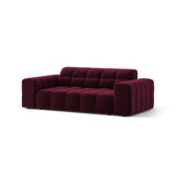 Jennifer 2-Sitzer Sofa aus Samt in Burgundy (Venus 2932), 178x102 cm von Micadoni – Bild 3