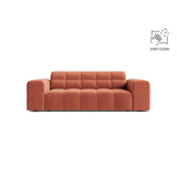 Jennifer 2-Sitzer Sofa aus Samt in Coral (Venus 2933), 178x102 cm von Micadoni – Bild 1
