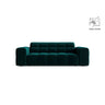 Jennifer 2-Sitzer Sofa aus Samt in Deep Petrol (Venus 2911), 178x102 cm von Micadoni – Bild 1