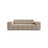 Jennifer 2-Sitzer Sofa aus Samt in Dunkelbeige (Bluvel 30), 178x102 cm von Micadoni – Bild 1