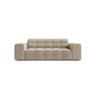 Jennifer 2-Sitzer Sofa aus Samt in Dunkelbeige (Bluvel 30), 178x102 cm von Micadoni – Bild 1