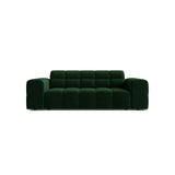 Jennifer 2-Sitzer Sofa aus Samt in Flaschengrün (Bluvel 78), 178x102 cm von Micadoni – Bild 1