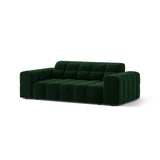 Jennifer 2-Sitzer Sofa aus Samt in Flaschengrün (Bluvel 78), 178x102 cm von Micadoni – Bild 3