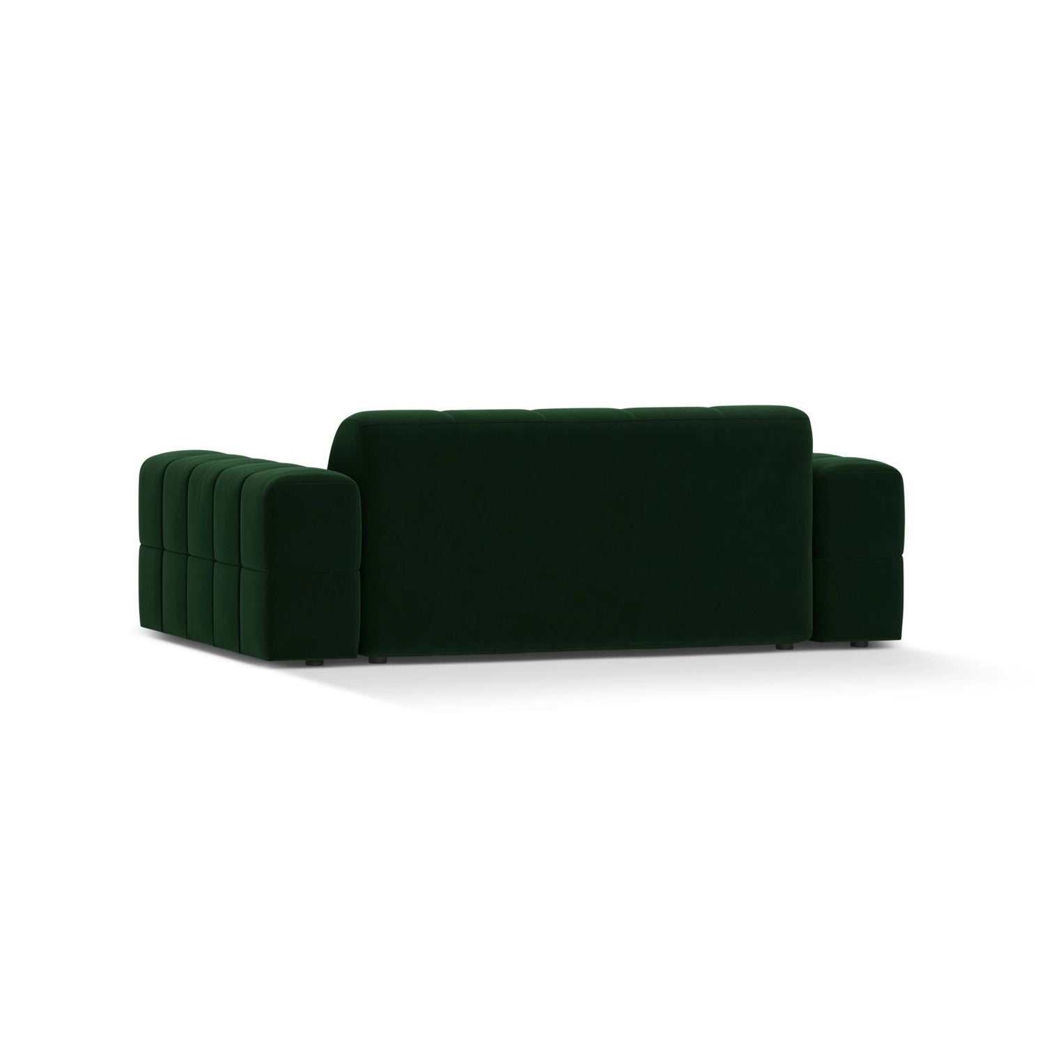 Jennifer 2-Sitzer Sofa aus Samt in Flaschengrün (Bluvel 78), 178x102 cm von Micadoni – Bild 4