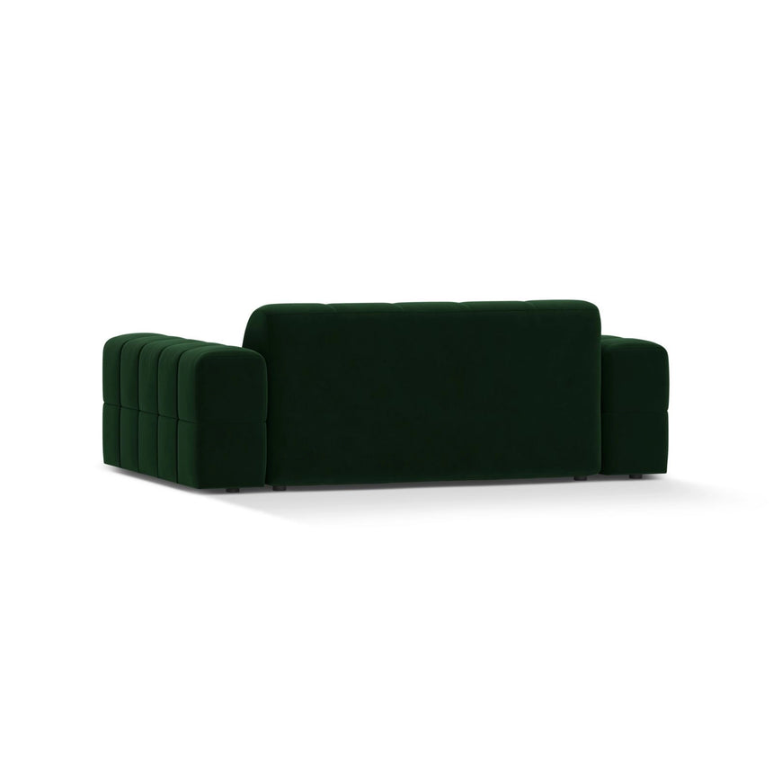 Jennifer 2-Sitzer Sofa aus Samt in Flaschengrün (Bluvel 78), 178x102 cm von Micadoni – Bild 4