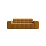 Jennifer 2-Sitzer Sofa aus Samt in Gelb (Bluvel 68), 178x102 cm von Micadoni – Bild 1