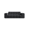 Jennifer 2-Sitzer Sofa aus Samt in Grau (Bluvel 14), 178x102 cm von Micadoni – Bild 1