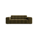 Jennifer 2-Sitzer Sofa aus Samt in Grün (Bluvel 77), 178x102 cm von Micadoni – Bild 1