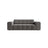 Jennifer 2-Sitzer Sofa aus Samt in Hellgrau (Bluvel 13), 178x102 cm von Micadoni – Bild 1