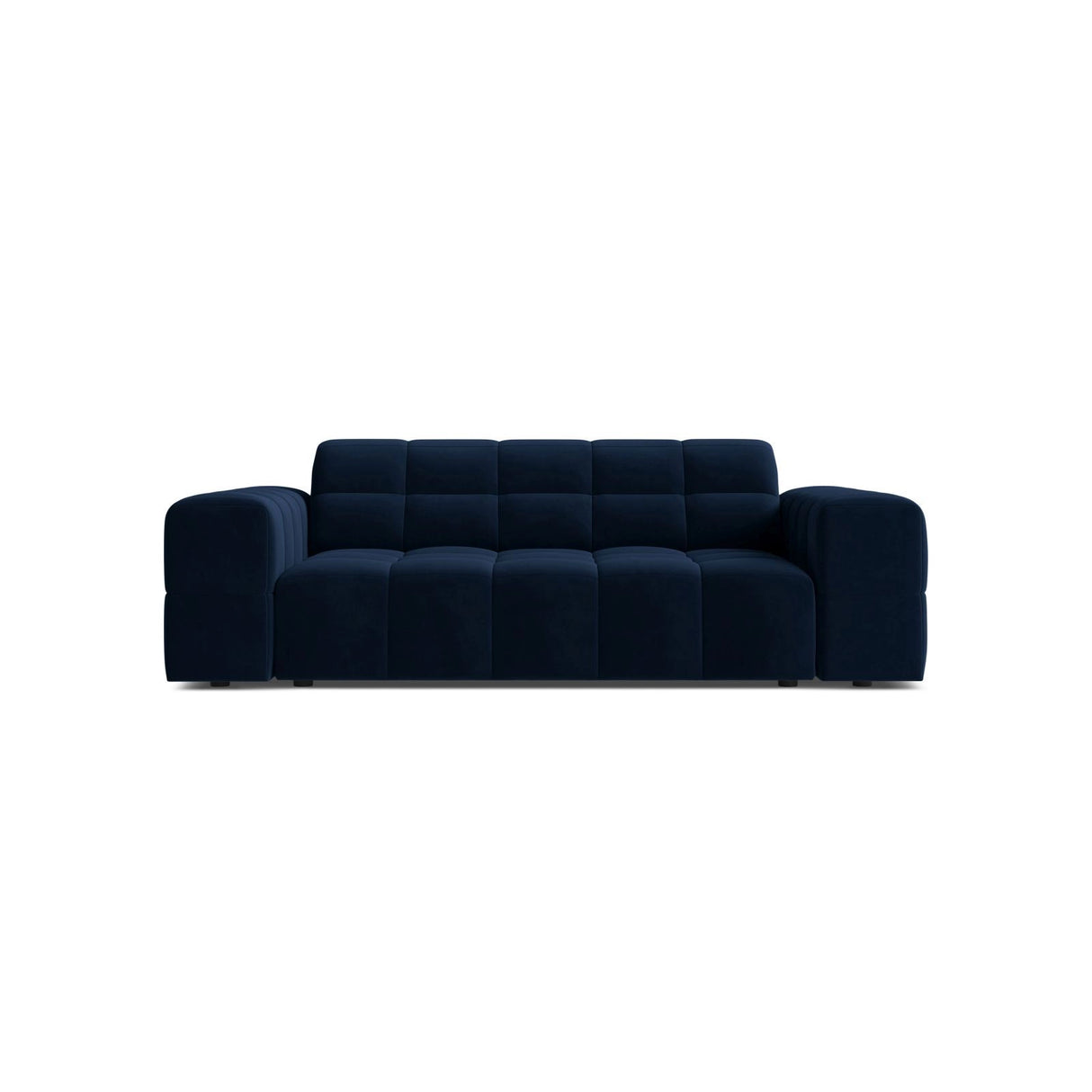 Jennifer 2-Sitzer Sofa aus Samt in Königsblau (Bluvel 86), 178x102 cm von Micadoni – Bild 1