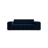 Jennifer 2-Sitzer Sofa aus Samt in Königsblau (Bluvel 86), 178x102 cm von Micadoni – Bild 1