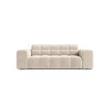 Jennifer 2-Sitzer Sofa aus Samt in Leichtes Beige (Bluvel 22), 178x102 cm von Micadoni – Bild 1