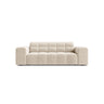 Jennifer 2-Sitzer Sofa aus Samt in Leichtes Beige (Bluvel 22), 178x102 cm von Micadoni – Bild 1