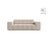 Jennifer 2-Sitzer Sofa aus Samt in Leichtes Beige (Venus 2927), 178x102 cm von Micadoni – Bild 1