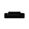 Jennifer 2-Sitzer Sofa aus Samt in Schwarz (Bluvel 19), 178x102 cm von Micadoni – Bild 1
