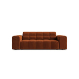 Jennifer 2-Sitzer Sofa aus Samt in Terrakotta (Bluvel 4215), 178x102 cm von Micadoni – Bild 1