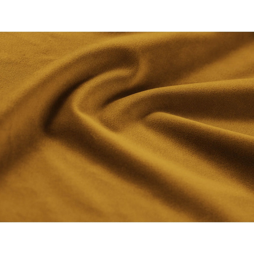 Jennifer 4-Sitzer Ecksofa, Linke Seite, aus Samt in Gelb (Bluvel 68), 234x167 cm von Micadoni – Bild 5