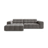 Jennifer 4-Sitzer Ecksofa, Linke Seite, aus Samt in Hellgrau (Bluvel 13), 234x167 cm von Micadoni – Bild 1