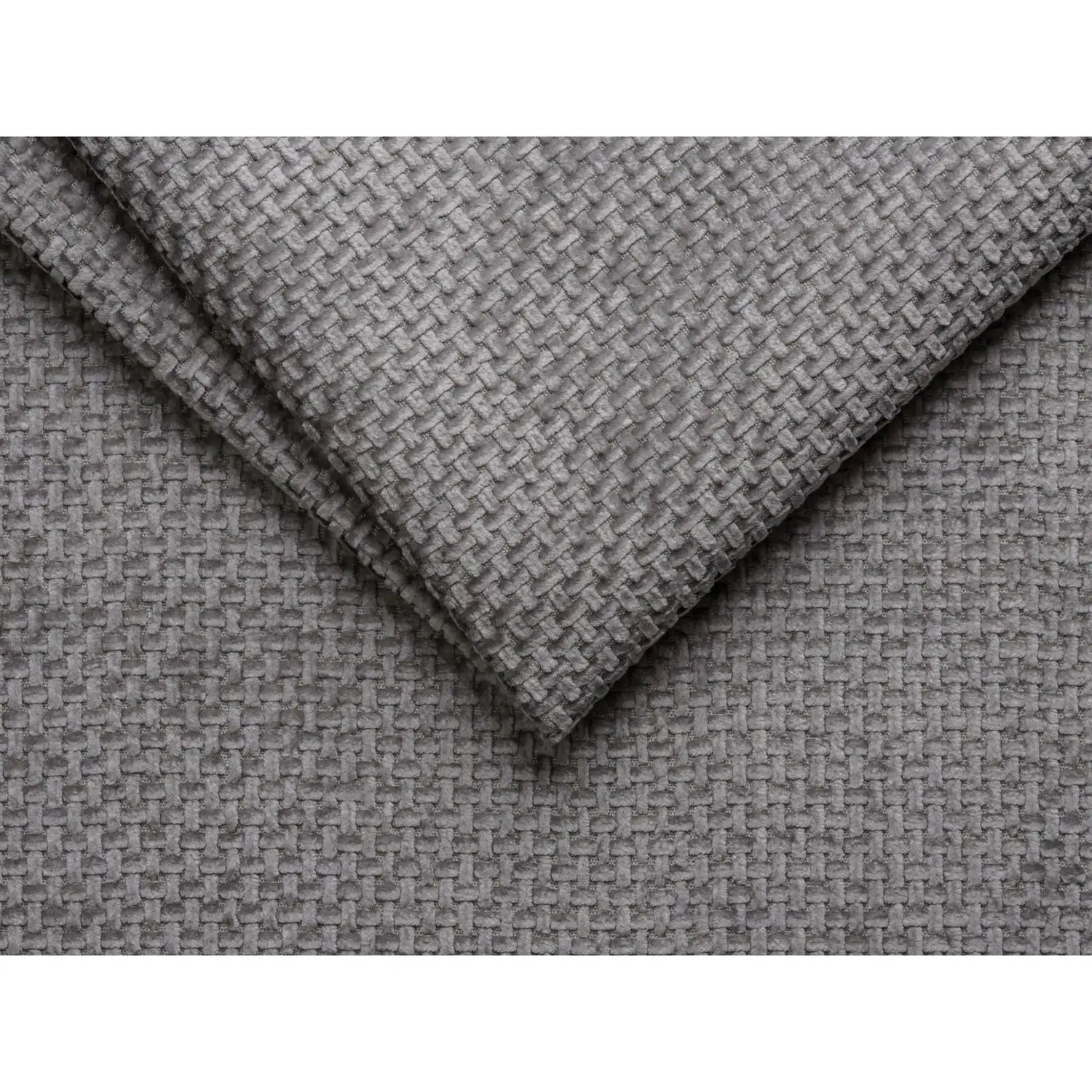 Jennifer 4-Sitzer Ecksofa, Rechte Seite, aus Chenille in Hellgrau (Eden 18 Grey), 234x167 cm von Micadoni – Bild 5