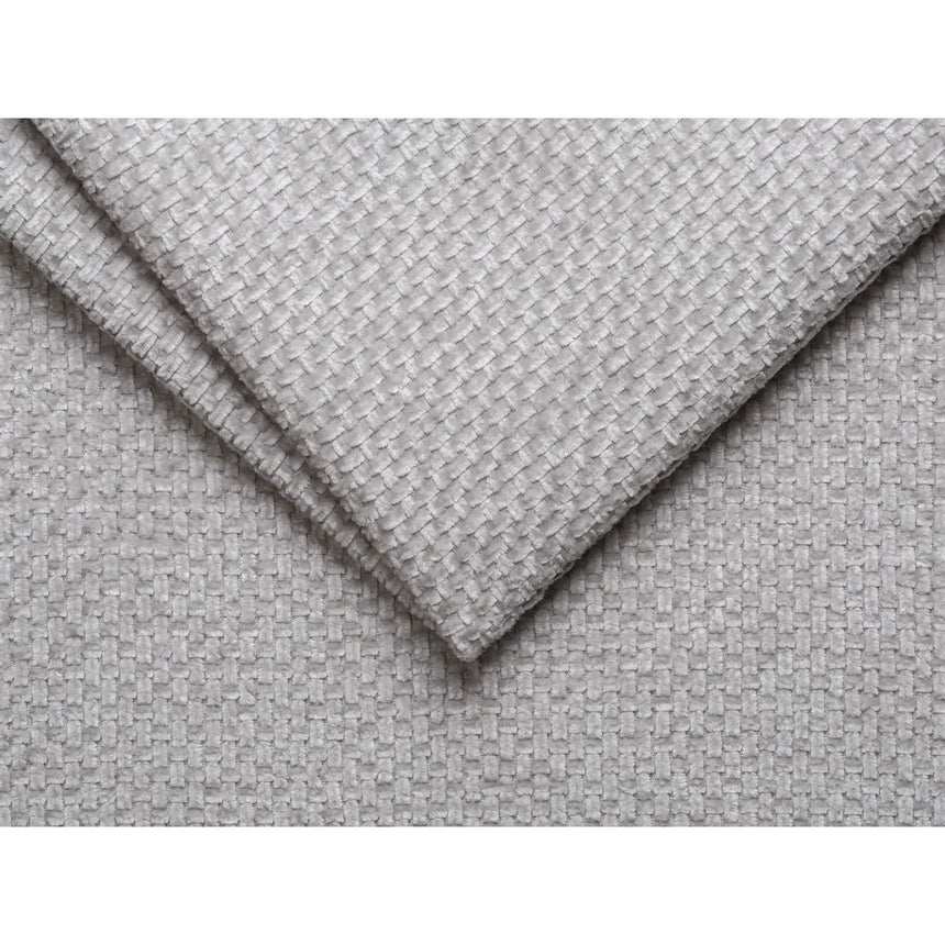 Jennifer 4-Sitzer Ecksofa, Rechte Seite, aus Chenille in Silber (Eden 17 Silver), 234x167 cm von Micadoni – Bild 5