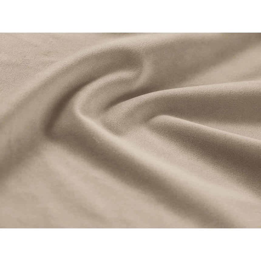 Jennifer 4-Sitzer Ecksofa, Rechte Seite, aus Samt in Dunkelbeige (Bluvel 30), 234x167 cm von Micadoni – Bild 5